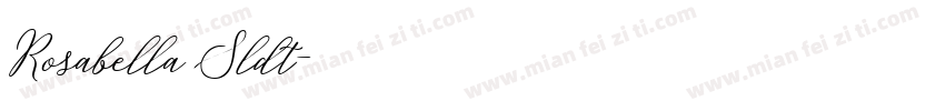 Rosabella Sldt字体转换